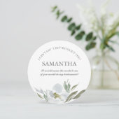 Floral Bridesmaid Voorstel Waterverf Groen wit Kaart (Staand voorkant)