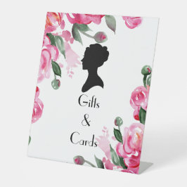 FLORAL BRIDGERTON VRIJGEZELLENFEEST RECLAMEBORD MET VOETSTUK