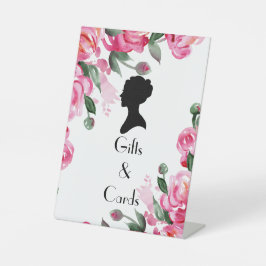 FLORAL BRIDGERTON VRIJGEZELLENFEEST RECLAMEBORD MET VOETSTUK