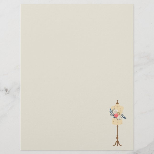  Floral Briefhoofd (Voorkant)