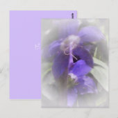 Floral  briefkaart (Voorkant / Achterkant)