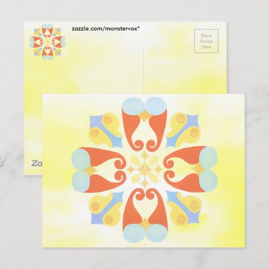 Floral Briefkaart (Voorkant / Achterkant)