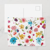 Floral briefkaart (Voorkant / Achterkant)