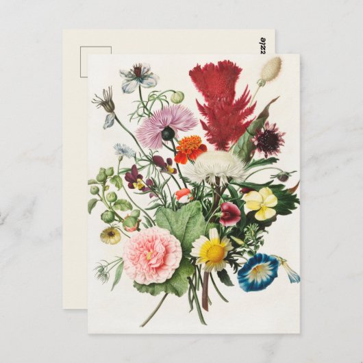 Floral Briefkaart (Voorkant / Achterkant)