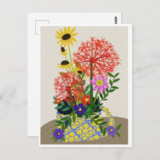 Floral Briefkaart (Voorkant / Achterkant)