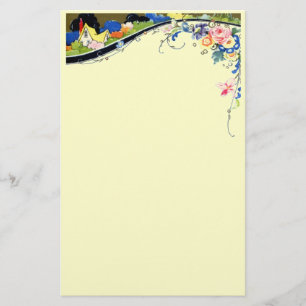  Floral Briefpapier