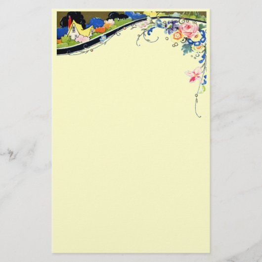  Floral Briefpapier (Voorkant)