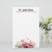 Floral Briefpapier (Staand voorkant)