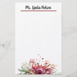 Floral Briefpapier