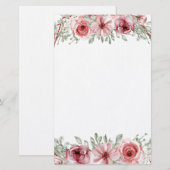 Floral Briefpapier (Voorkant / Achterkant)