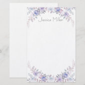 Floral Briefpapier (Voorkant / Achterkant)