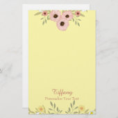  Floral Briefpapier (Voorkant / Achterkant)