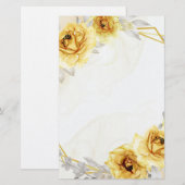 Floral Briefpapier (Voorkant / Achterkant)