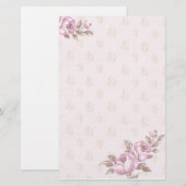  Floral Briefpapier (Voorkant / Achterkant)