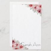 Floral Briefpapier (Voorkant / Achterkant)