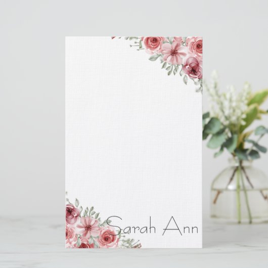 Floral Briefpapier (Staand voorkant)
