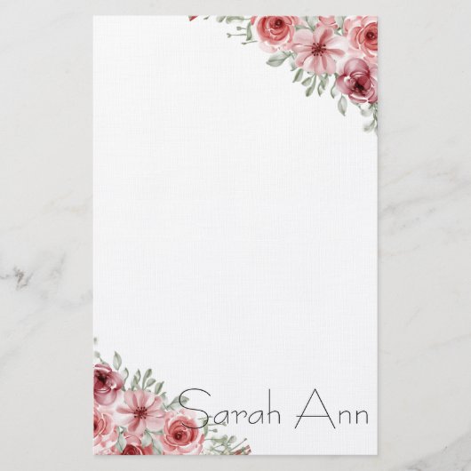 Floral Briefpapier (Voorkant)