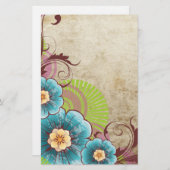 Floral Briefpapier (Voorkant / Achterkant)