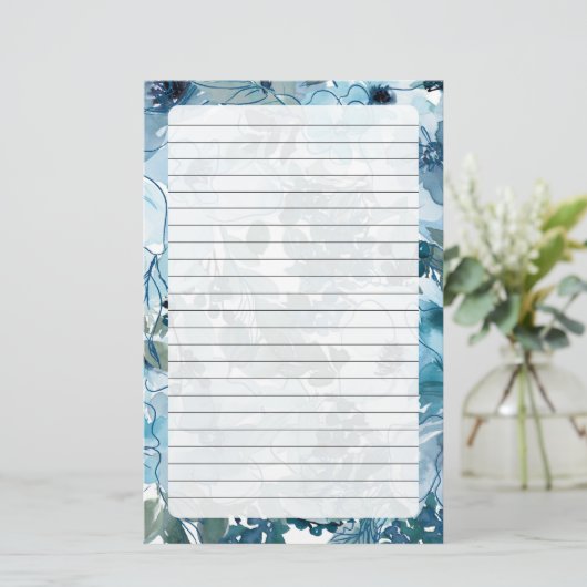 Floral Briefpapier (Staand voorkant)