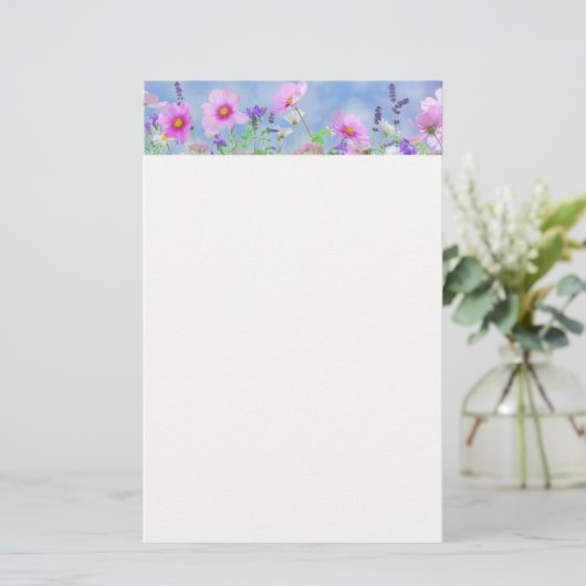 Floral Briefpapier (Staand voorkant)