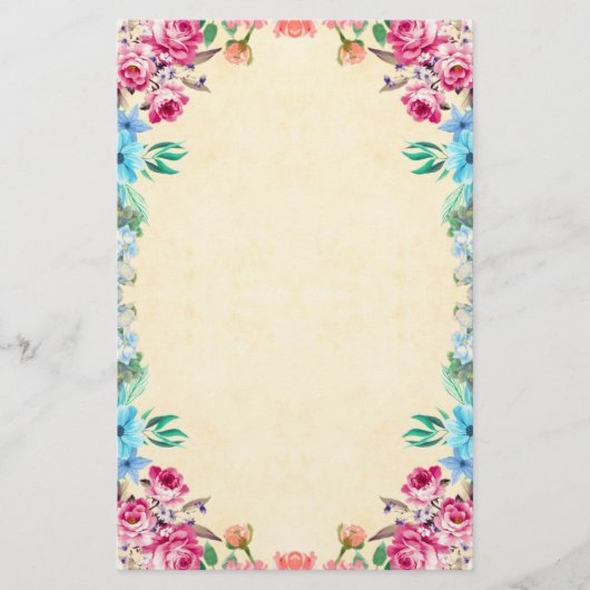 Floral Briefpapier (Voorkant)