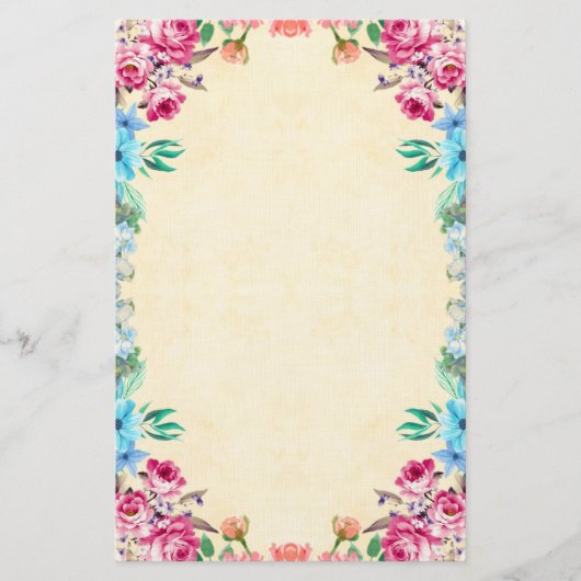 Floral Briefpapier (Voorkant)