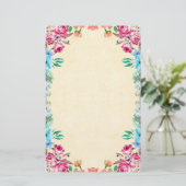 Floral Briefpapier (Staand voorkant)