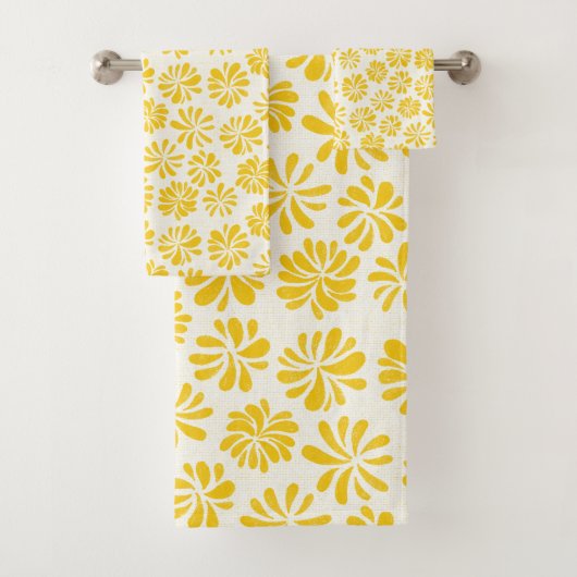 Floral Bright Bath Towel Set Bad Handdoek (Insitu)