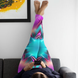 Floral "Bright lampjes" legende voor vrouwen Leggings