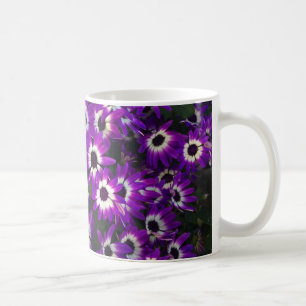 Floral Bright Paarse Petals Vivid Garden Flowers Koffiemok