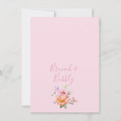 Floral Bright Spring Bridal Brunch Vrijgezellenfee Kaart (Achterkant)