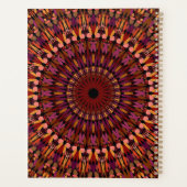 Floral Brown Mandala Design-48566 Planner (Achterkant)