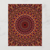 Floral Brown Mandala Design Flyer (Achterkant)