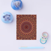 Floral Brown Mandala Design Flyer (Enkel)