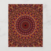 Floral Brown Mandala Design  Flyer (Voorkant)