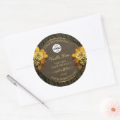 Floral Brown Tree Bark Grain Product Labels Logo (Envelop)