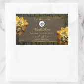 Floral Brown Tree Bark Grain Product Labels Logo (Tas)