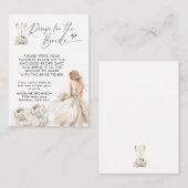 Floral bruid gebruiksvoorwerpen Vrijgezellenfeest  Informatiekaartje (Voorkant / Achterkant)