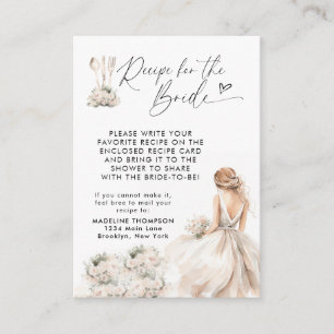 Floral bruid gebruiksvoorwerpen Vrijgezellenfeest  Informatiekaartje