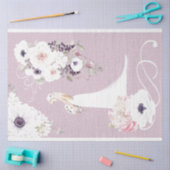 Floral Bruid Trouwpapier Tissuepapier (Craft)