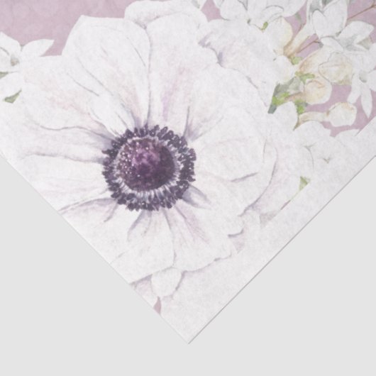 Floral Bruid Trouwpapier Tissuepapier (Detail)