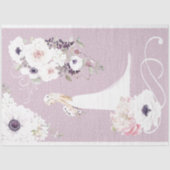 Floral Bruid Trouwpapier Tissuepapier (Voorkant)