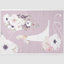 Floral Bruid Trouwpapier Tissuepapier