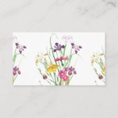 Floral bruids bruiloft douche recept aanvraag informatiekaartje (Achterkant)