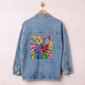 Floral Bruids Jeans Jas Denim Jacket (Hangar)