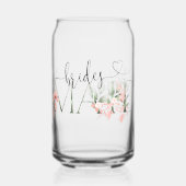 Floral Bruidsmeisje voorstel Gift Blikvorm Glas (Voorkant)