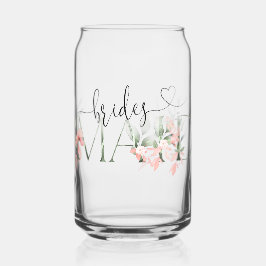 Floral Bruidsmeisje voorstel Gift Blikvorm Glas