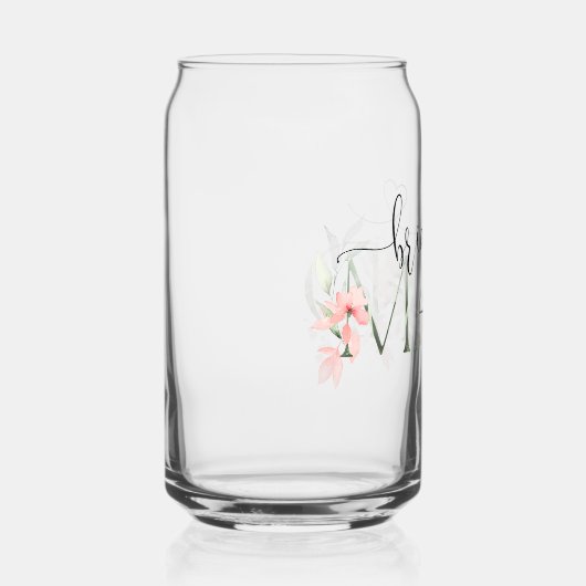 Floral Bruidsmeisje voorstel Gift Blikvorm Glas (Rechts)