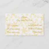 Floral bruiloft decoraties visitekaartje (Achterkant)