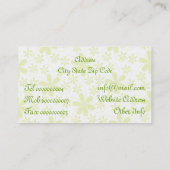 Floral bruiloft decoraties visitekaartje (Achterkant)